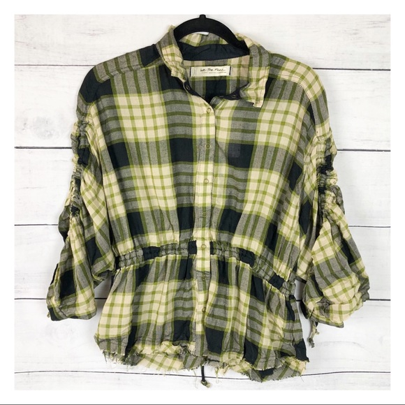 Free People Pacific Dawn Plaid Shirt - Picture 2 of 4